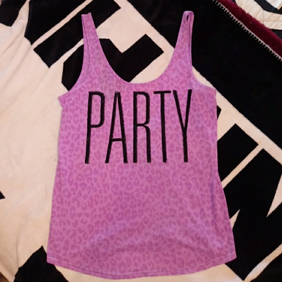 PINK VS "party" BLING tank top XS - Picture 3 of 5